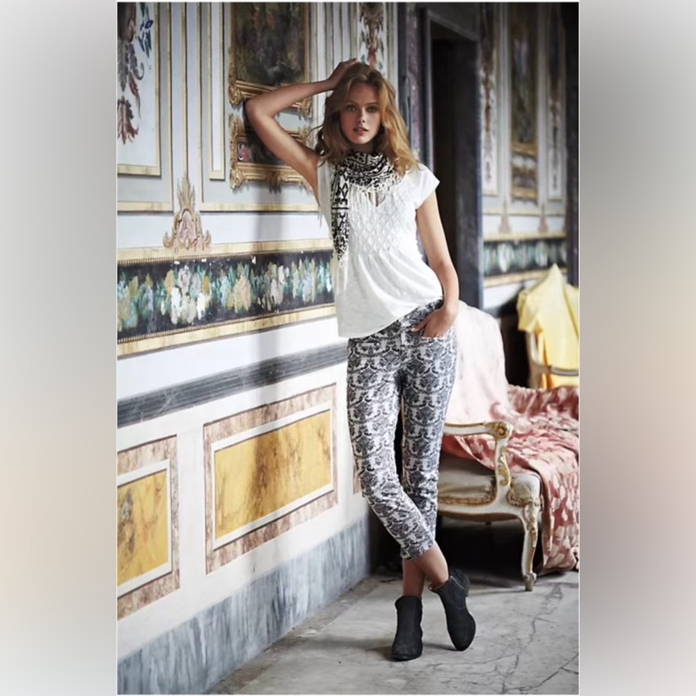 Anthropologie- Charcoal Gray Cartonnier Charlie Ankle Pants